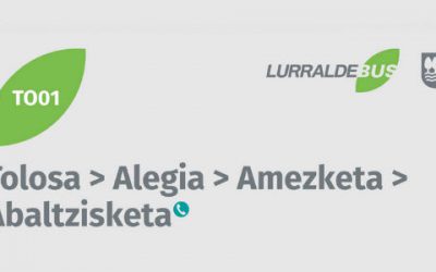 TOLOSATIK AMEZKETARAKO AUTOBUSEAN GELTOKI ALDAKETA