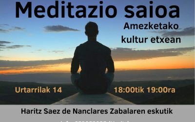 SESIÓN DE MEDITACIÓN EN AMEZKETA