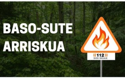 DECLARADA LA EMERGENCIA POR RIESGO DE INCENDIO EN EUSKADI