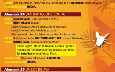 CAMBIOS EN LA PROGRAMACIÓN DE HOY