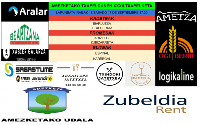 FINALES DEL AMEZKETAKO TXAPELDUNEN XXXII. TXAPELKETA