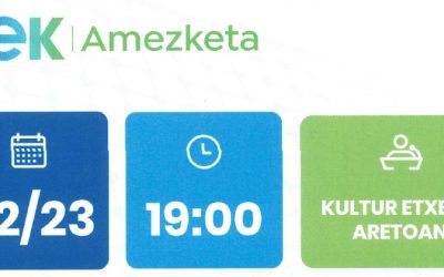 AMEZKETAN TOKIKO ENERGIA-KOMUNITATEA ERATZEKO LEHEN BILERA INFORMATZAILEA