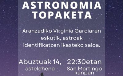 ENCUENTRO SOBRE ASTRONOMÍA EN TORNO A LAS PERSEIDAS