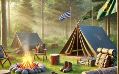 UN GRUPO DE SCOUTS EN AMEZKETA