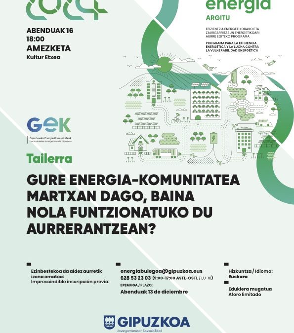 CONVOCATORIA PARA L@S MIEMBR@S DE LA COMUNIDAD ENERGÉTICA