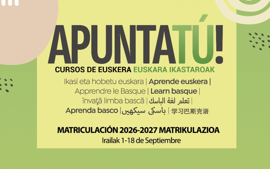 2026-2027 IKASTURTERAKO EUSKERA KLASEAK  
